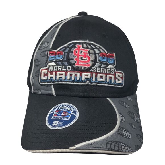 New Era Men's Fitted Hat Black OSFA Embroidered 2006 World Series Logo - Picture 1 of 8